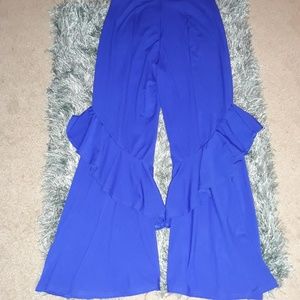 Royal Blue classy wide legged dress pants